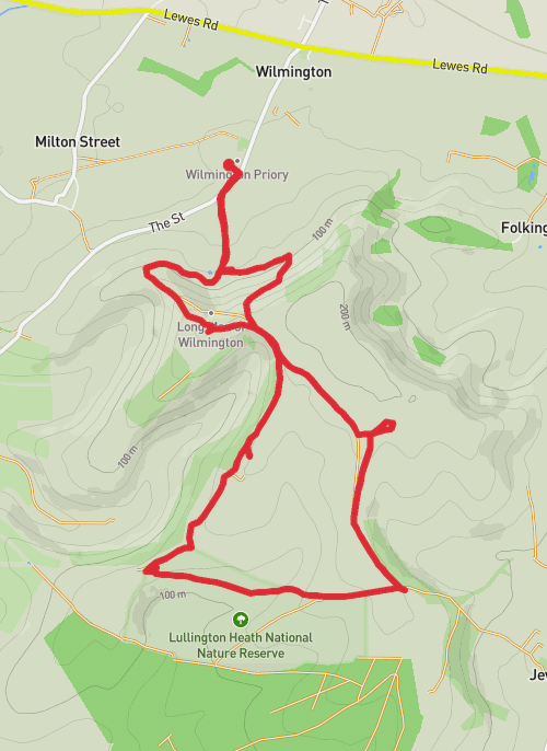Wealden Hiking mobile static map