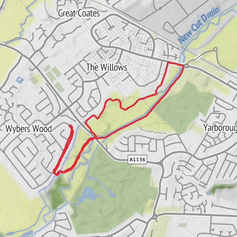 Hike from Grimsby mobile static map