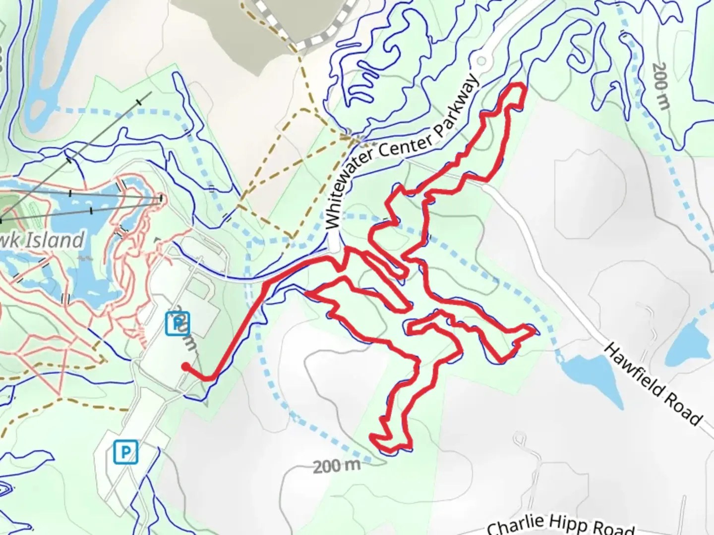 An image depicting the trail East Main Loop and its surrounding area.