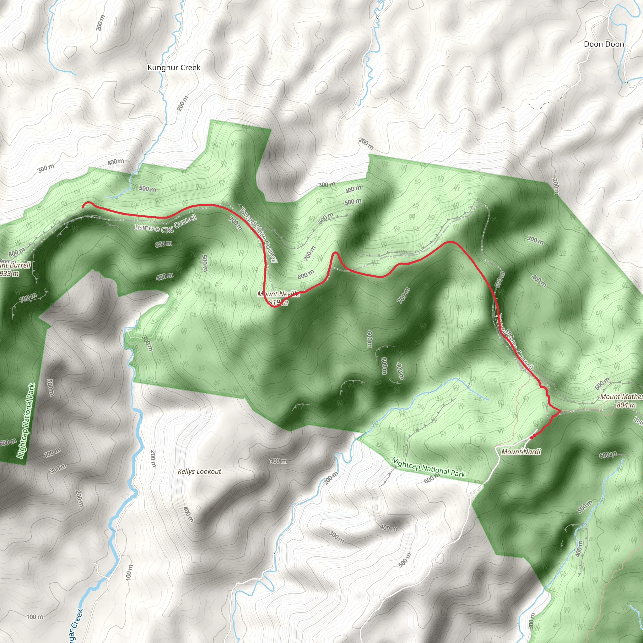 Goorgana Track mobile static map
