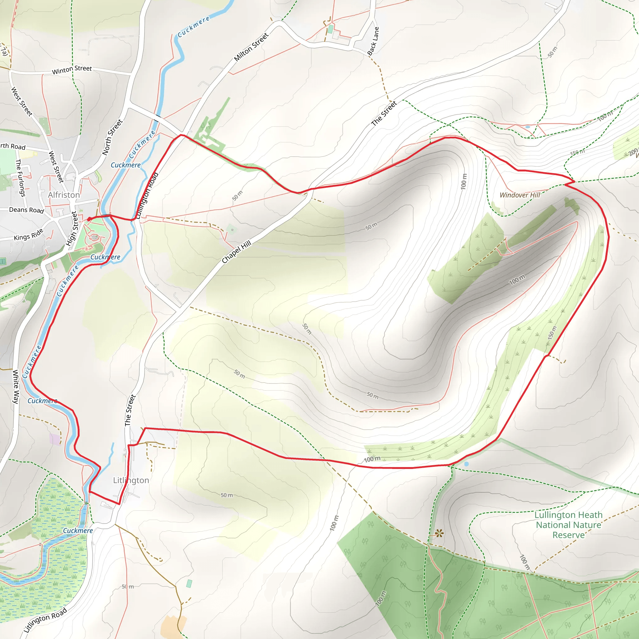 Long Man of Wilmington Loop mobile static map