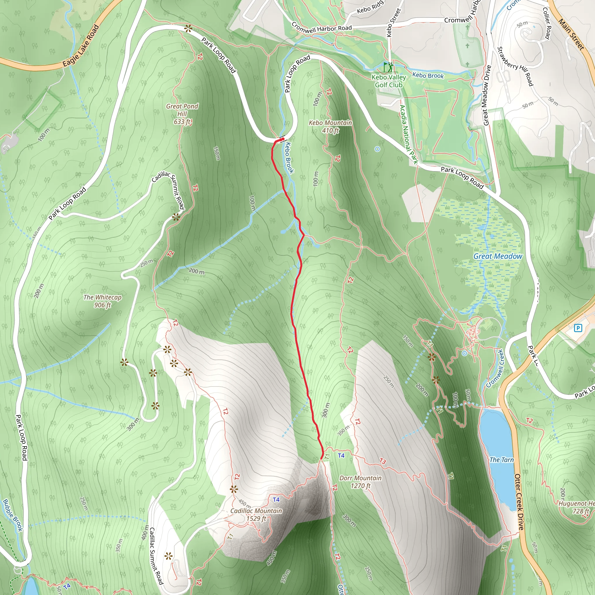 Gorge Path from Park Loop Road mobile static map
