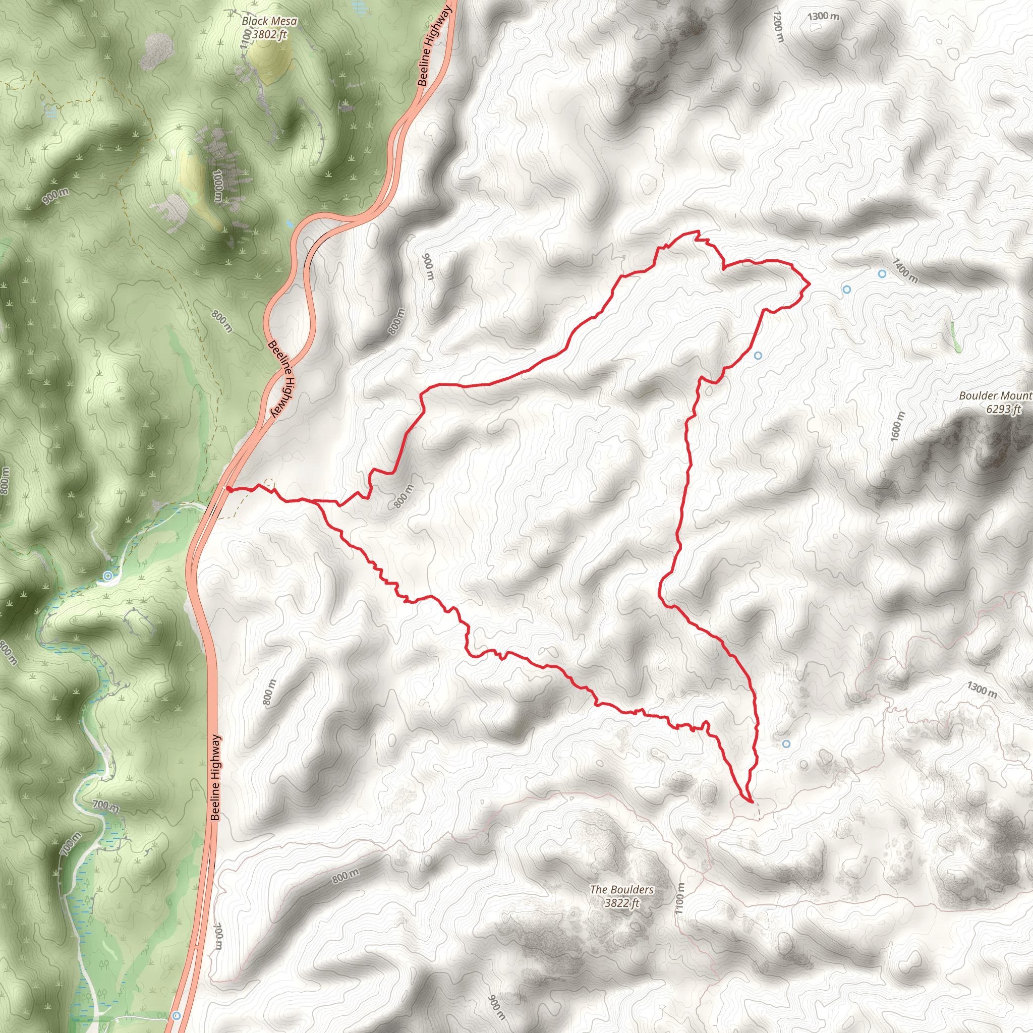 Pine Creek Loop mobile static map