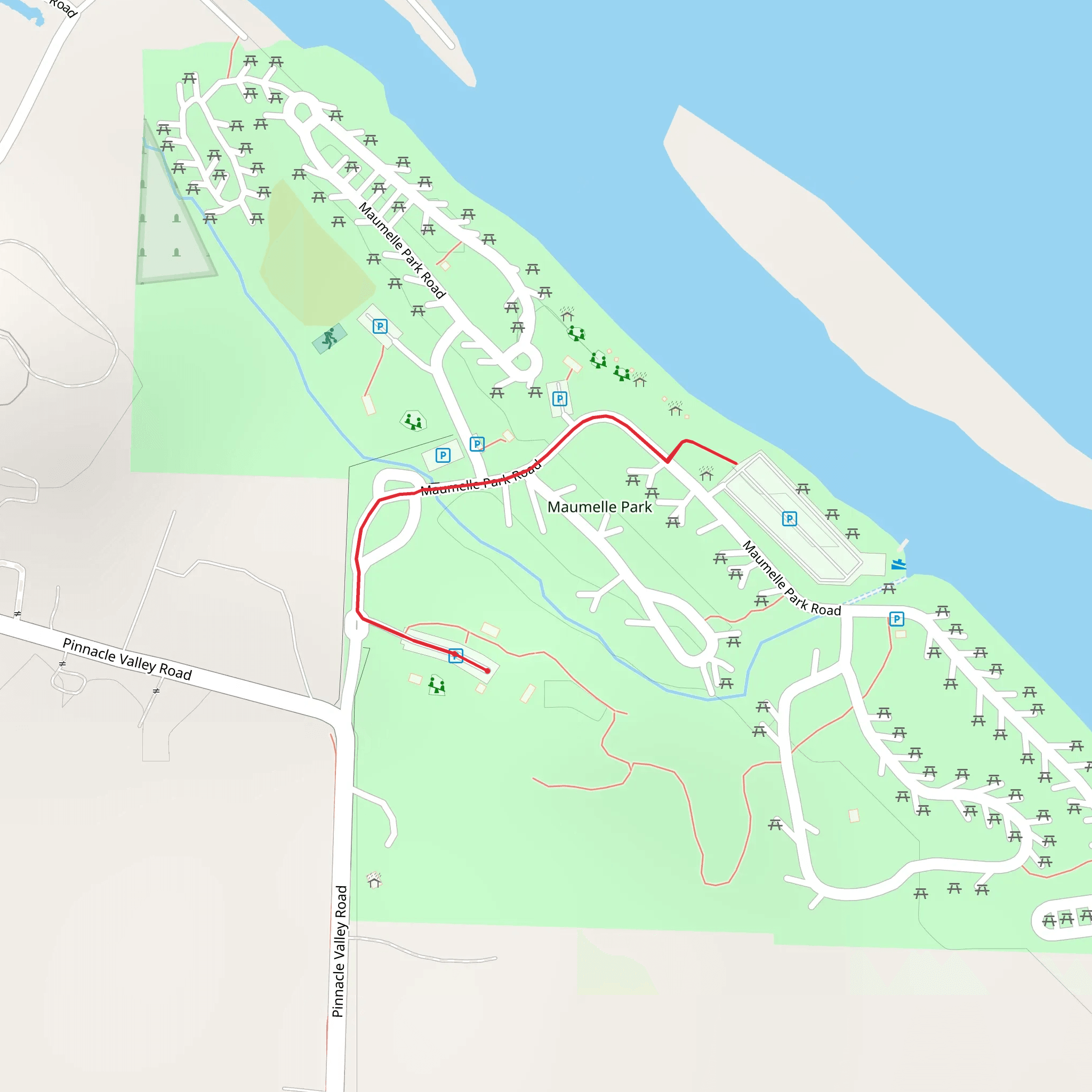 Maumelle Park Road mobile static map