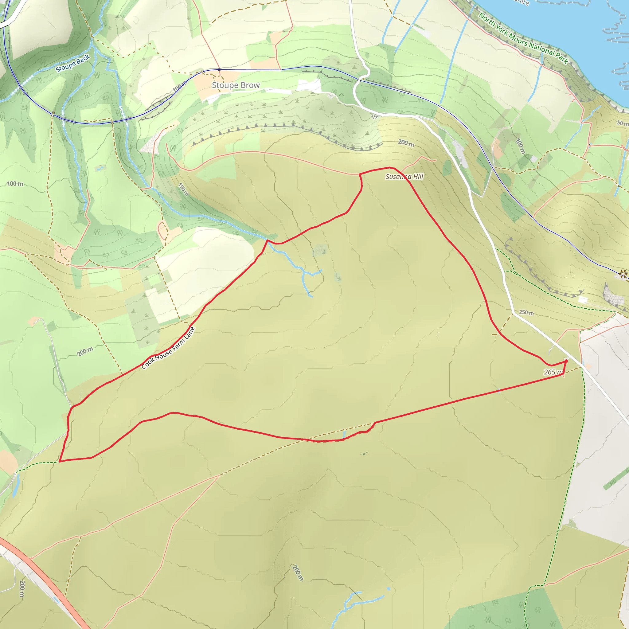 Howdale Moor and Brow Moor Walk mobile static map