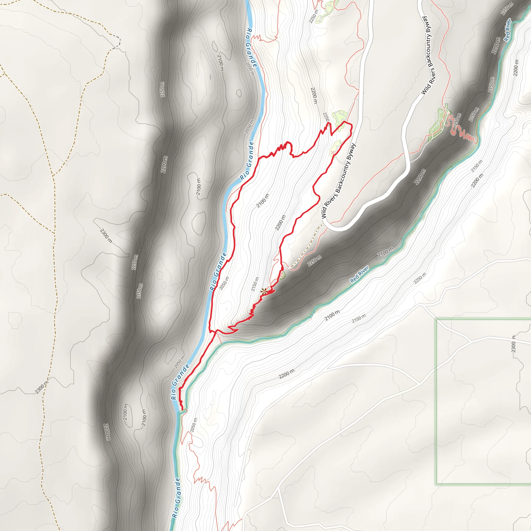 La Junta, River and Little Arsenic Loop Trail mobile static map