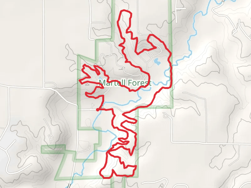 Loop around Indian Creek - County Road 100 North