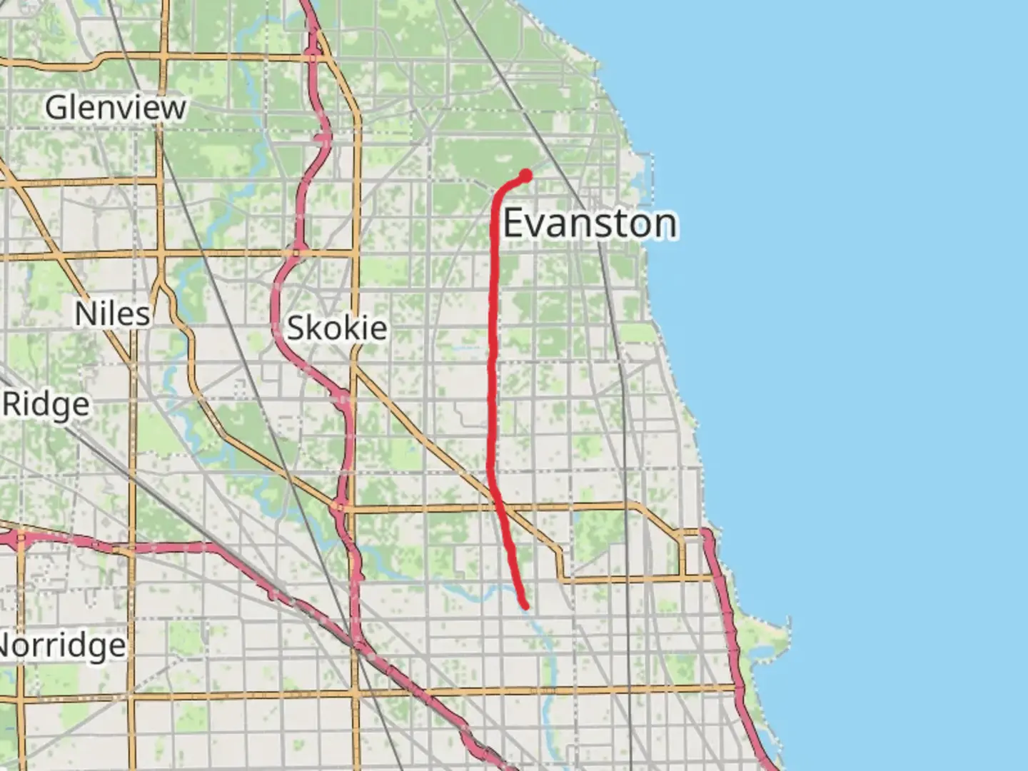 An image depicting the trail North Shore Channel Trail and its surrounding area.