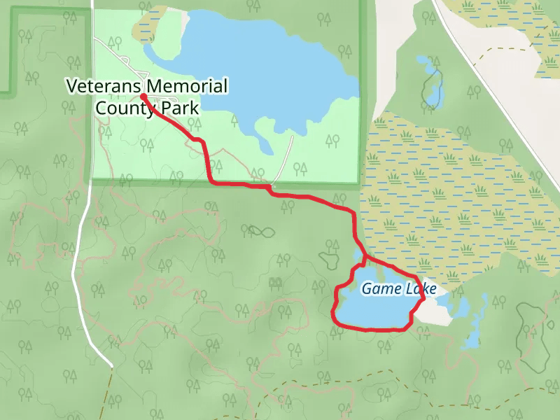 Game Lake Loop via Ice Age Trail