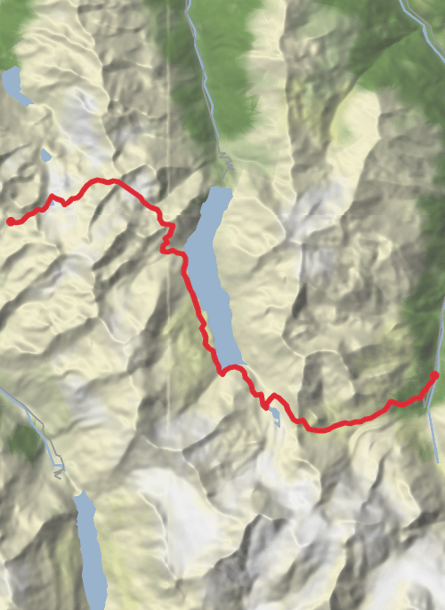 Dag 5. Lac du petit Mont Fort to arolla mobile static map