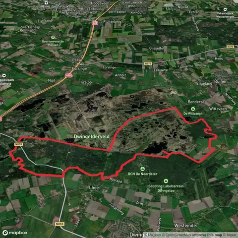 Dwingeloosche Heide, Anserdennen and Davidsplassen Loop