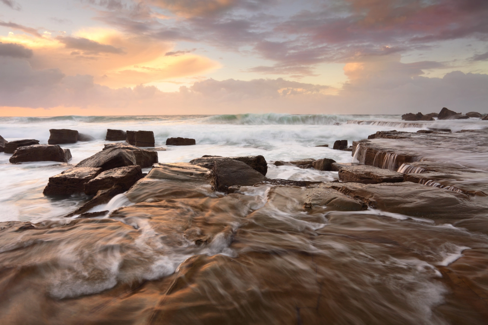 An image depicting the trail The Coast Walking Track and its surrounding area.