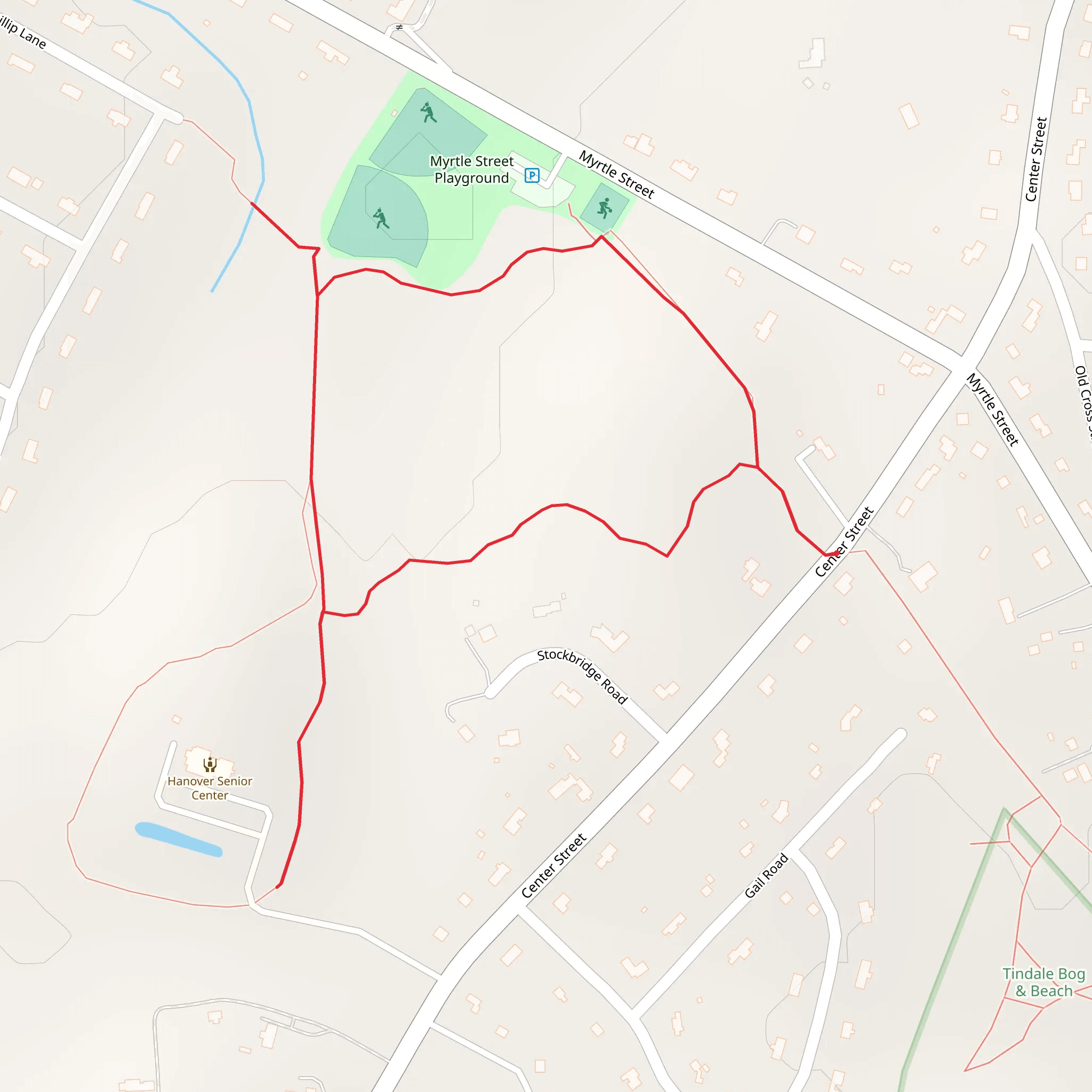 Torrey Brook - Myrtle Street mobile static map