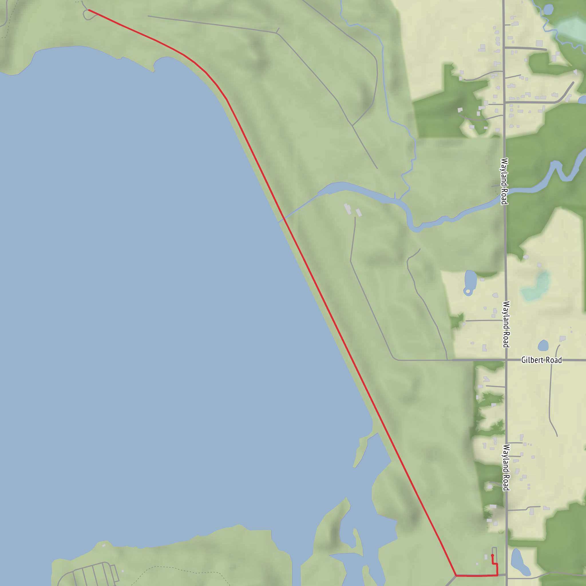 Michael J Kirwan Reservoir - Along the Dam mobile static map