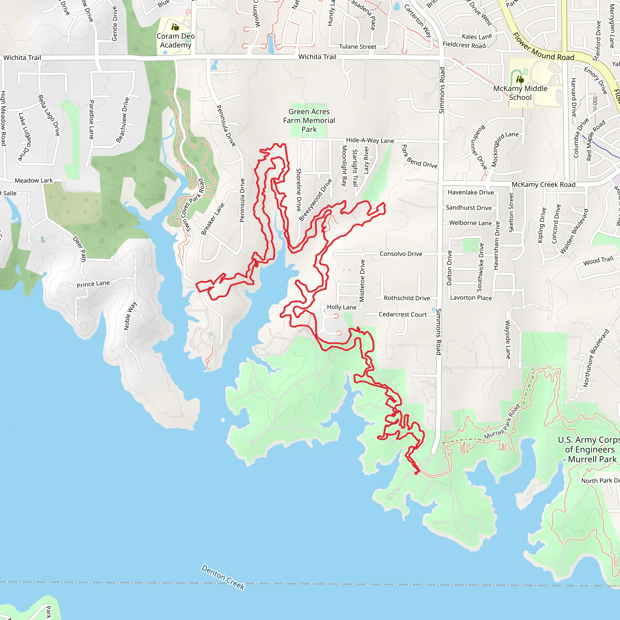 Northshore Loop Trail mobile static map