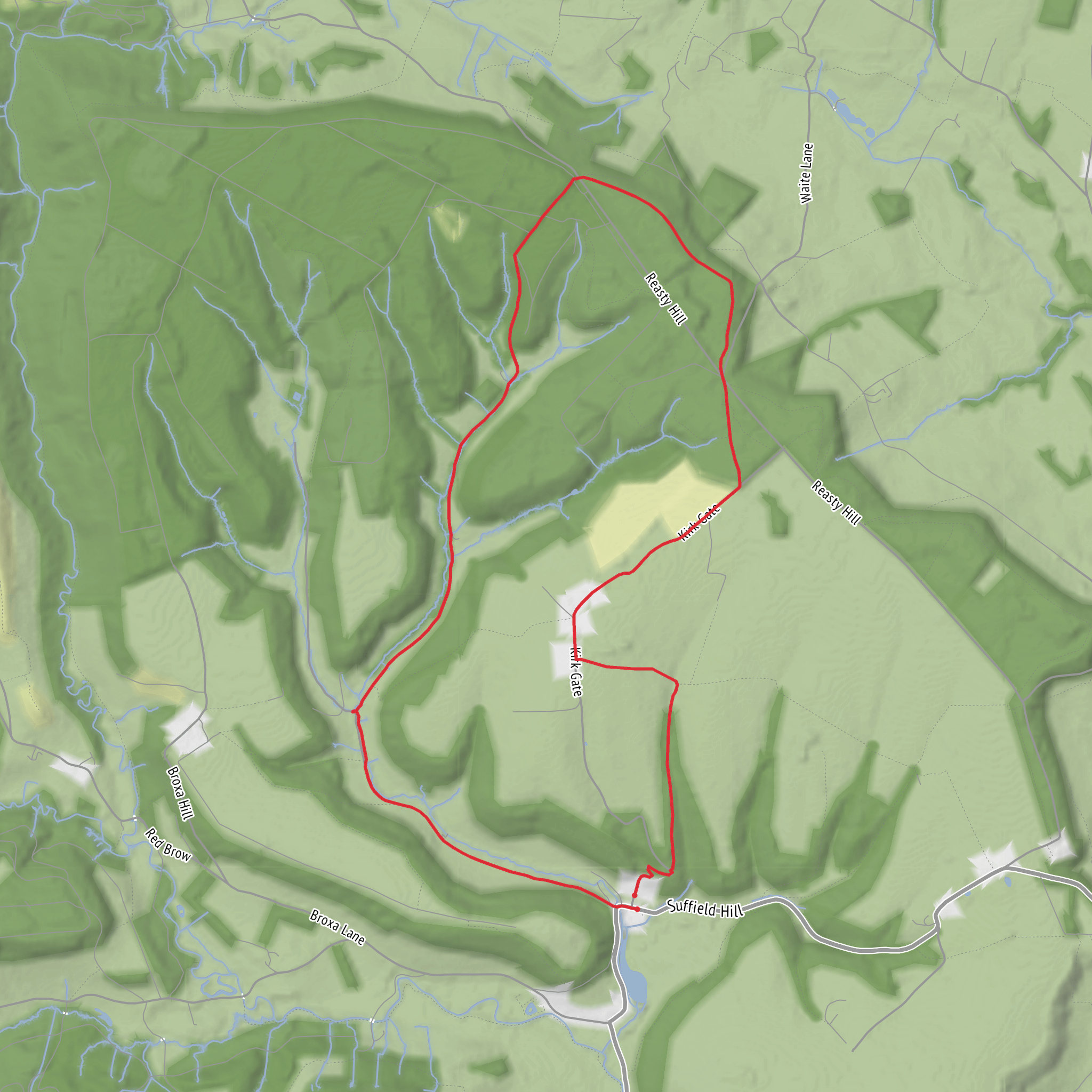 St Peter’s & Silpho circular mobile static map