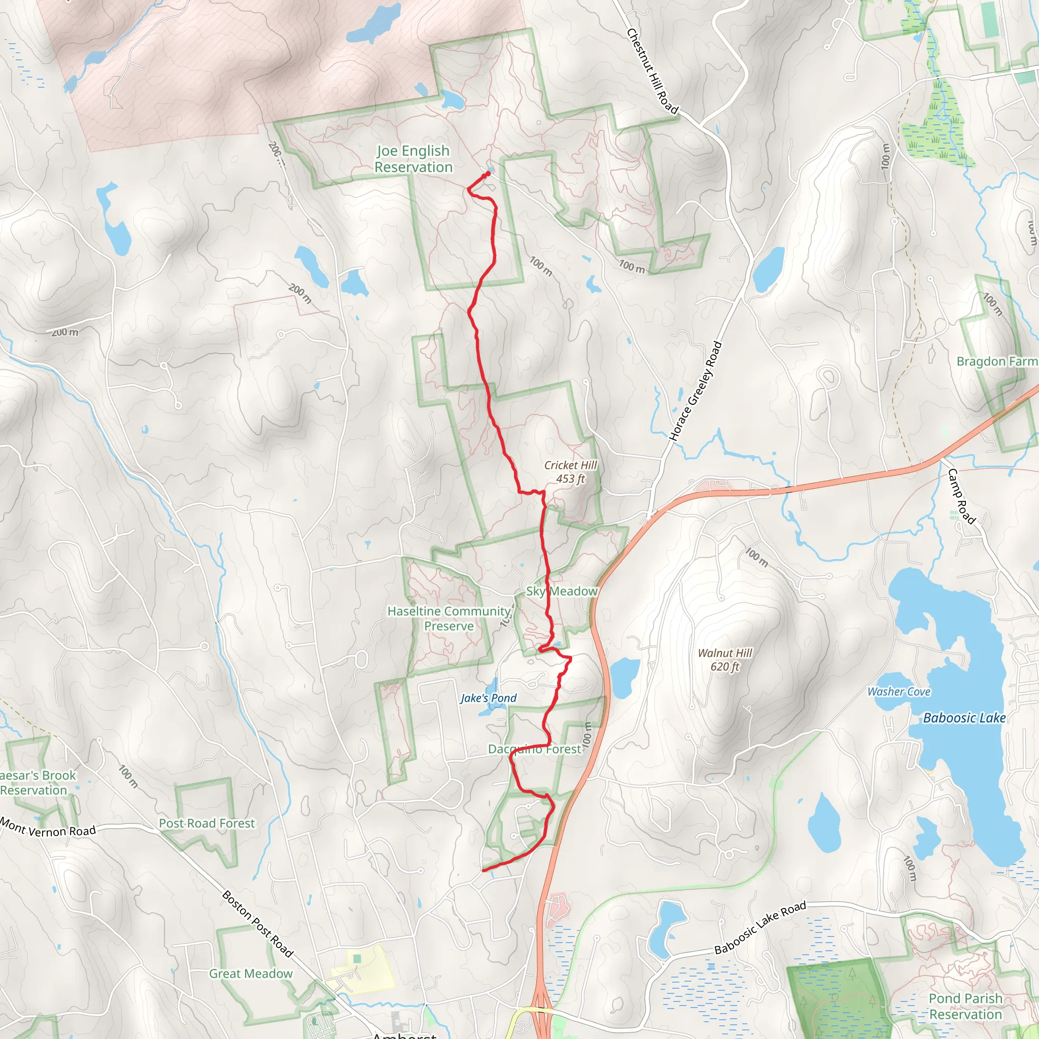Bicentennial Trail mobile static map