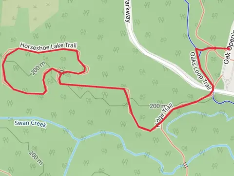 Ridge Trail and Horseshoe Lake Loop Trail Loop