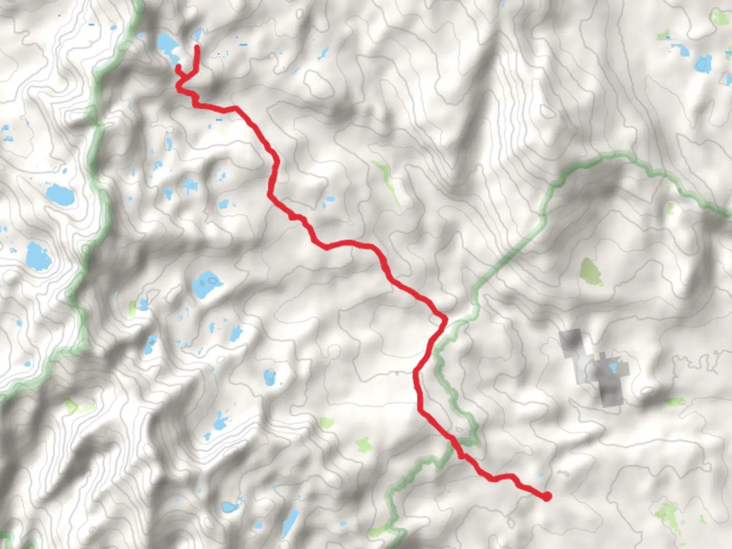 An image depicting the trail Rutherford Lake and Anne Lake via Theodore Solomona Trail and its surrounding area.