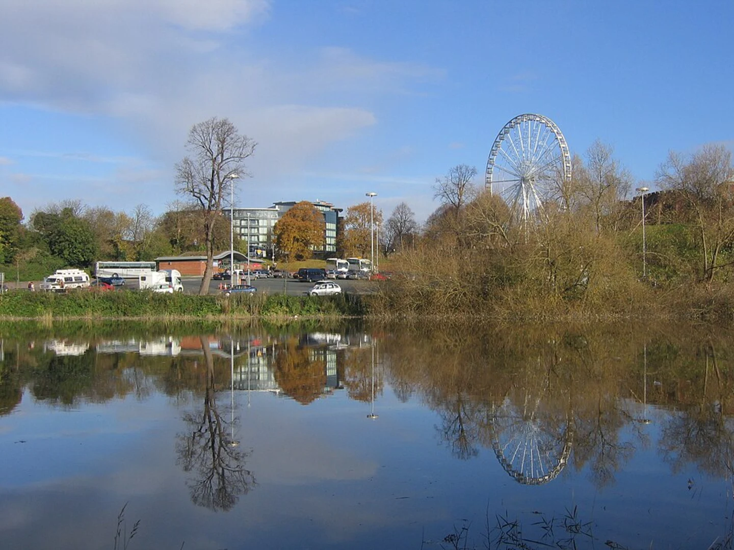 An image depicting the trail River Dee, Queen's Park and Roman Settlement Loop and its surrounding area.