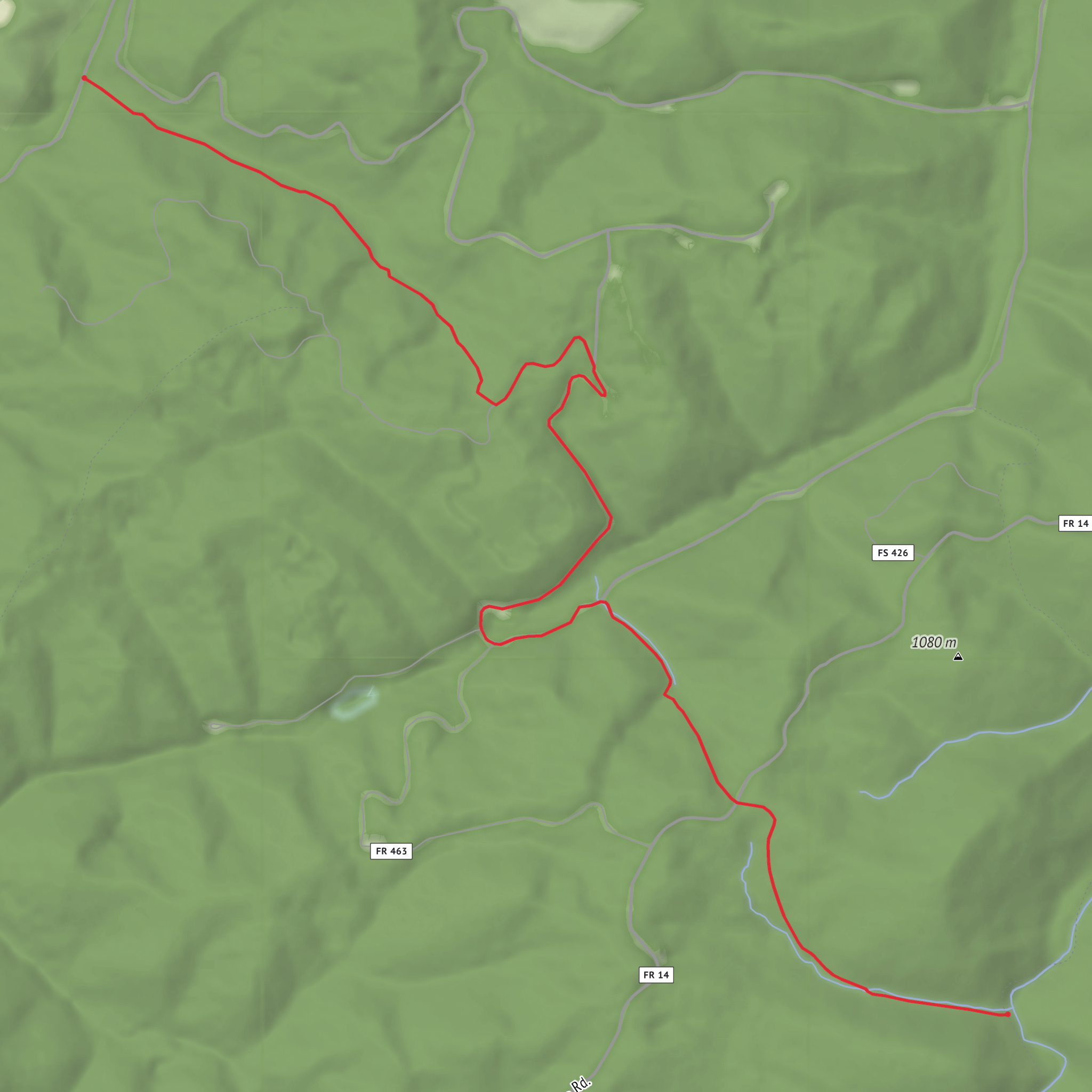 Beulah Trail mobile static map