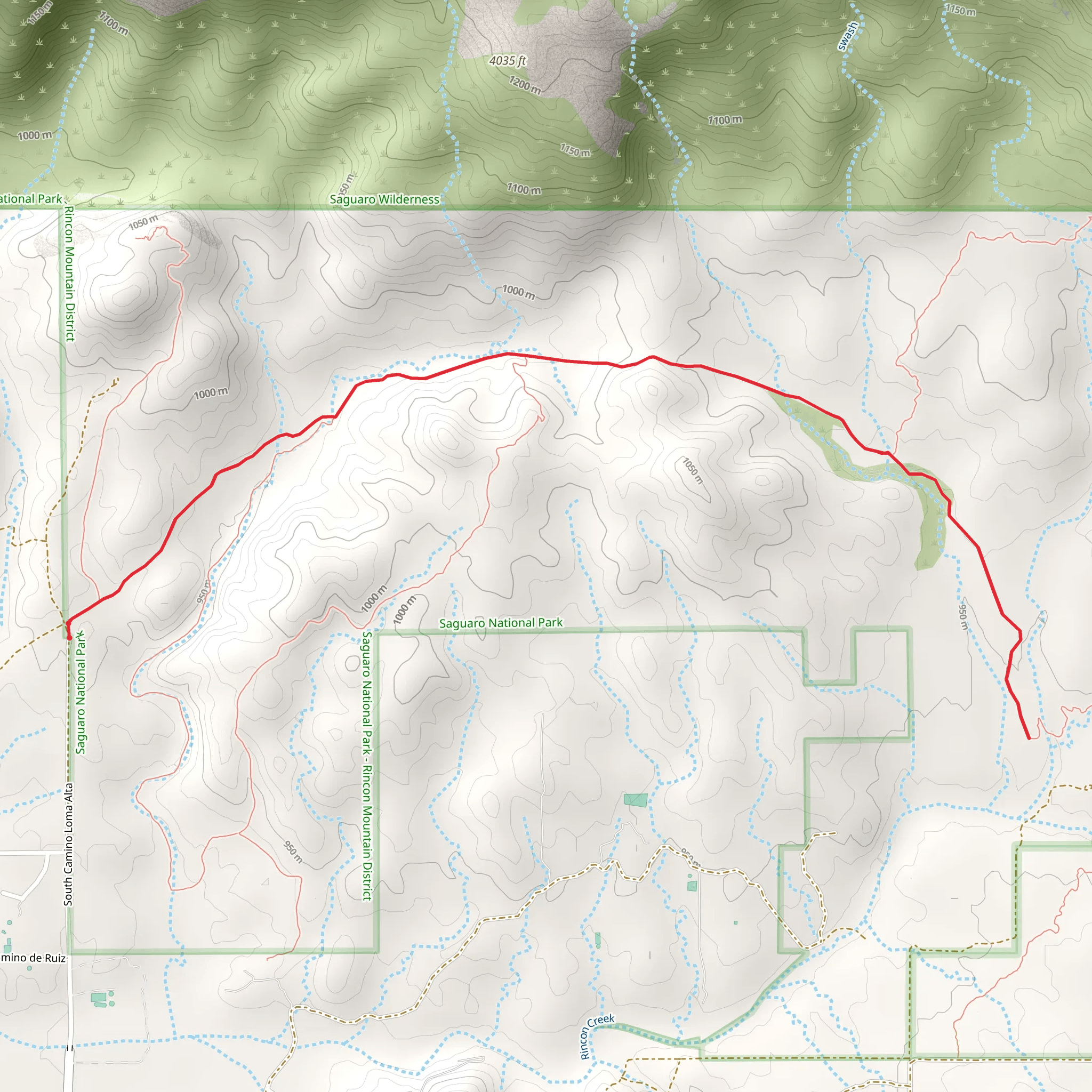 Hope Camp Trail mobile static map
