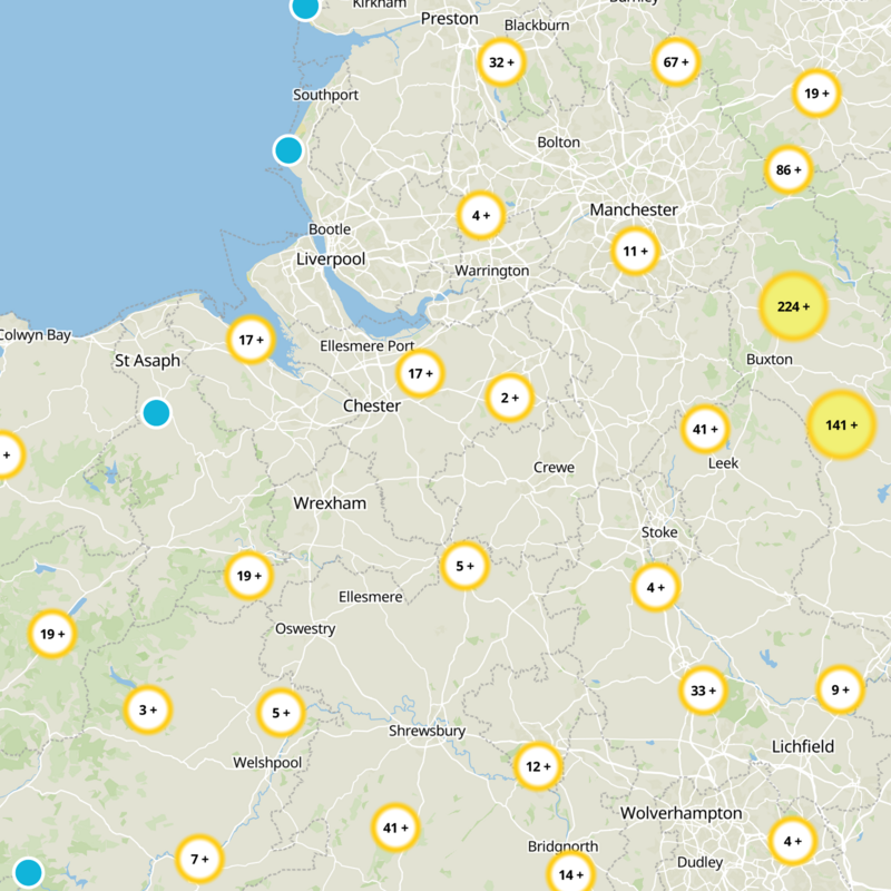 Cheshire West and Chester Static Map