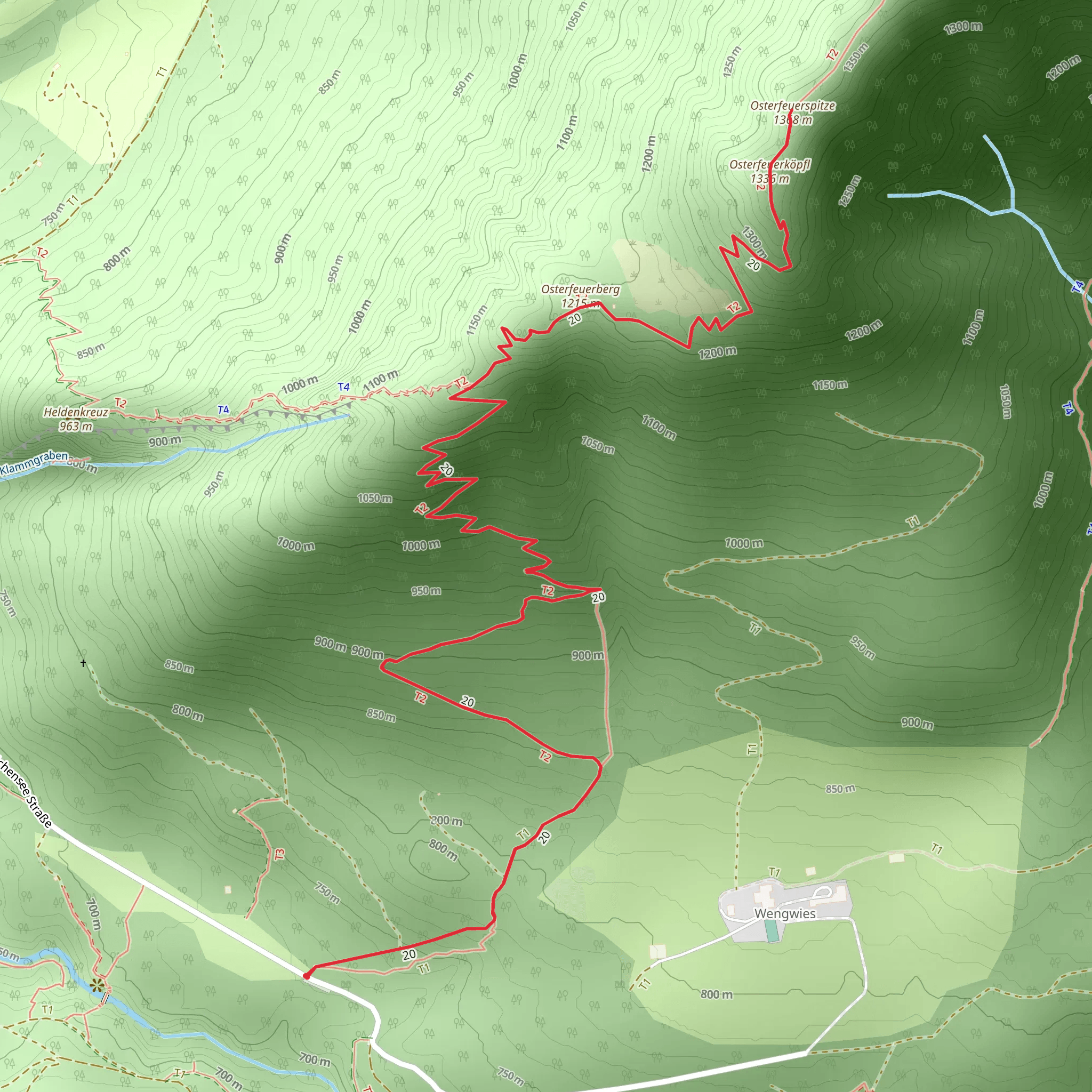 Osterfeuerspitze mobile static map