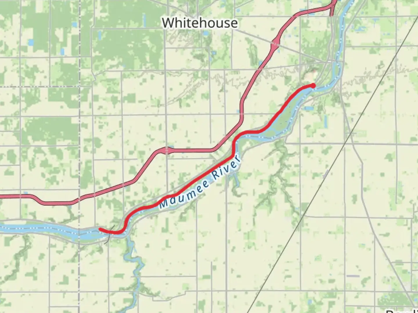 An image depicting the trail Towpath Trail - Waterville and its surrounding area.