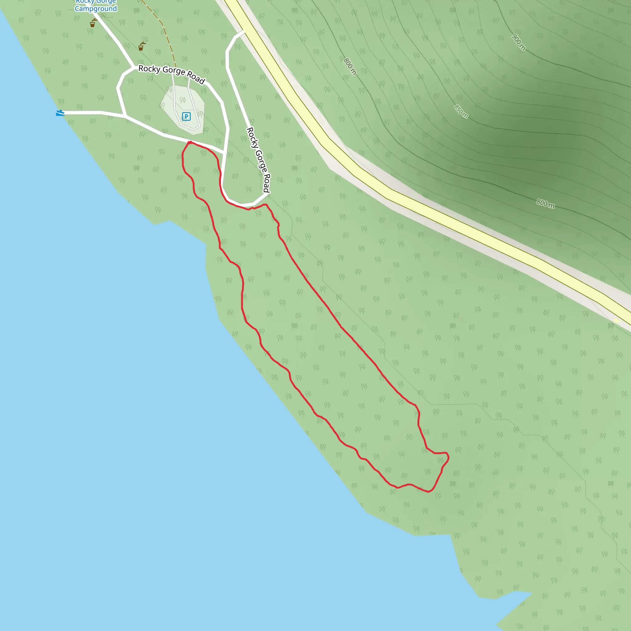 Rocky Gorge Nature Loop Trail mobile static map