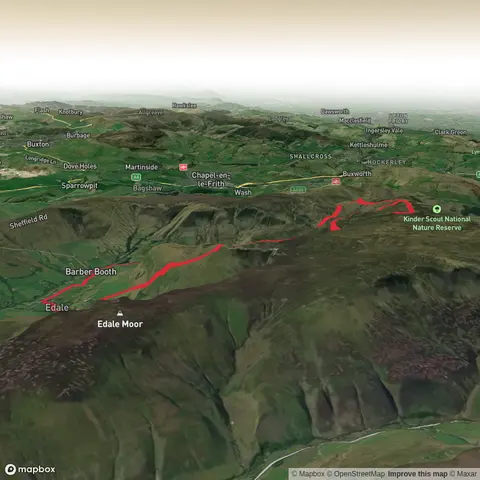 Hiking - Kinder scout Via Grindslow Knoll via Jacobs ladder from Edale Station