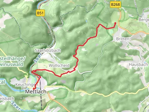 Mettlach to Bergen via Herrgottstein and Saar-Hunsrueck Steig