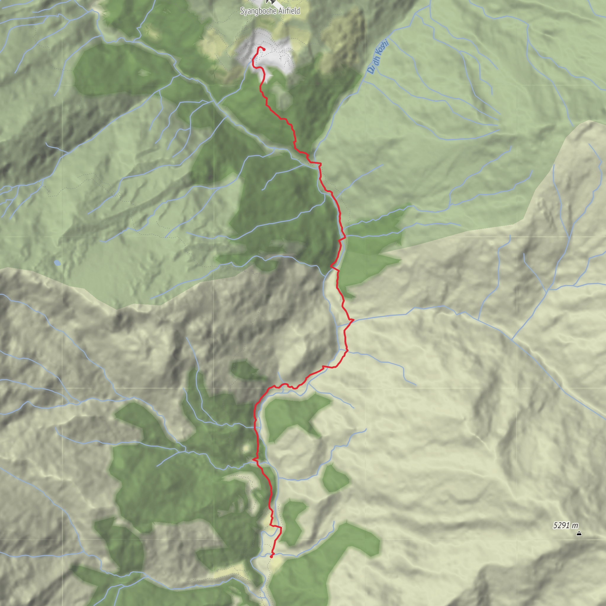 Everest Base Camp Day 2 mobile static map
