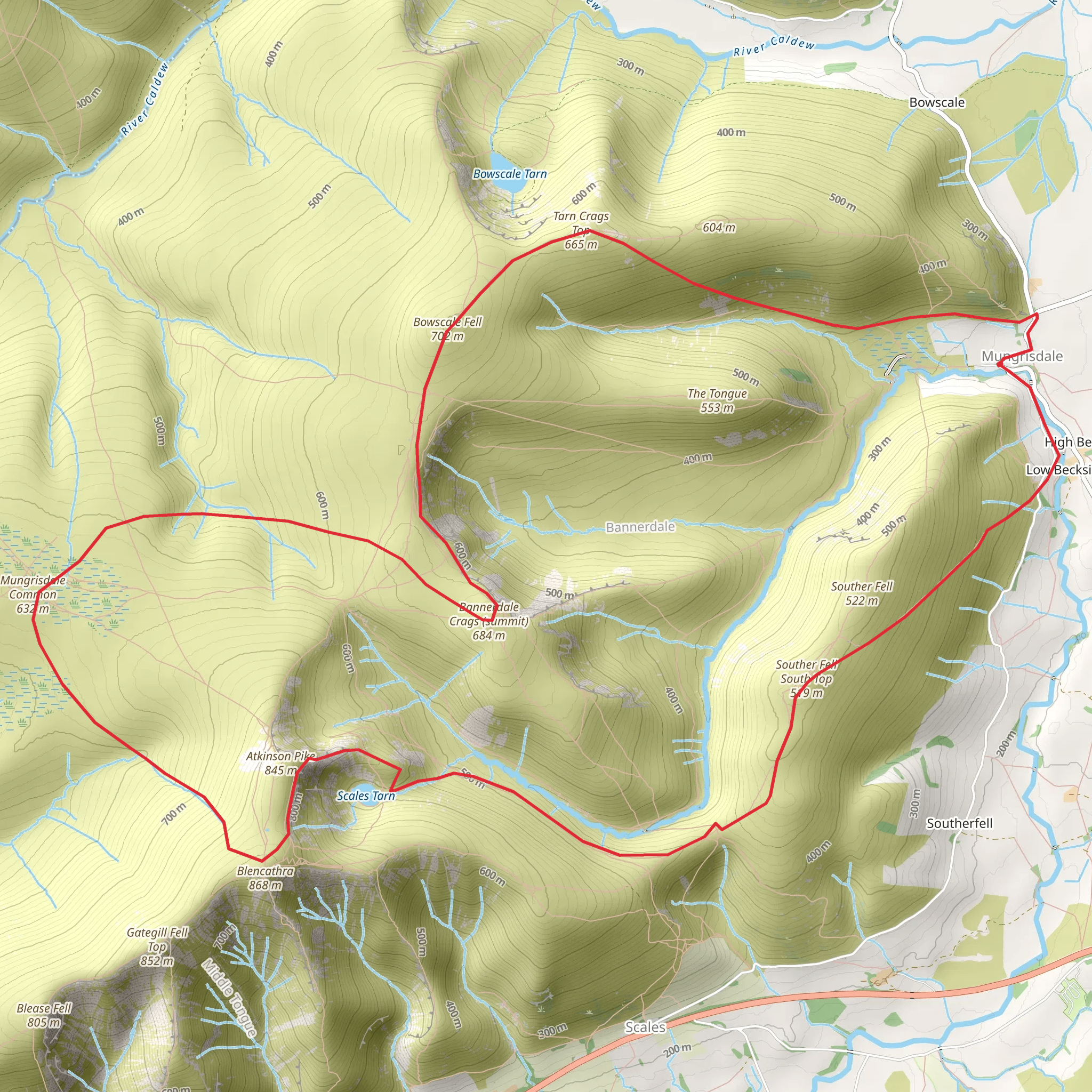 The Blencathra Group mobile static map