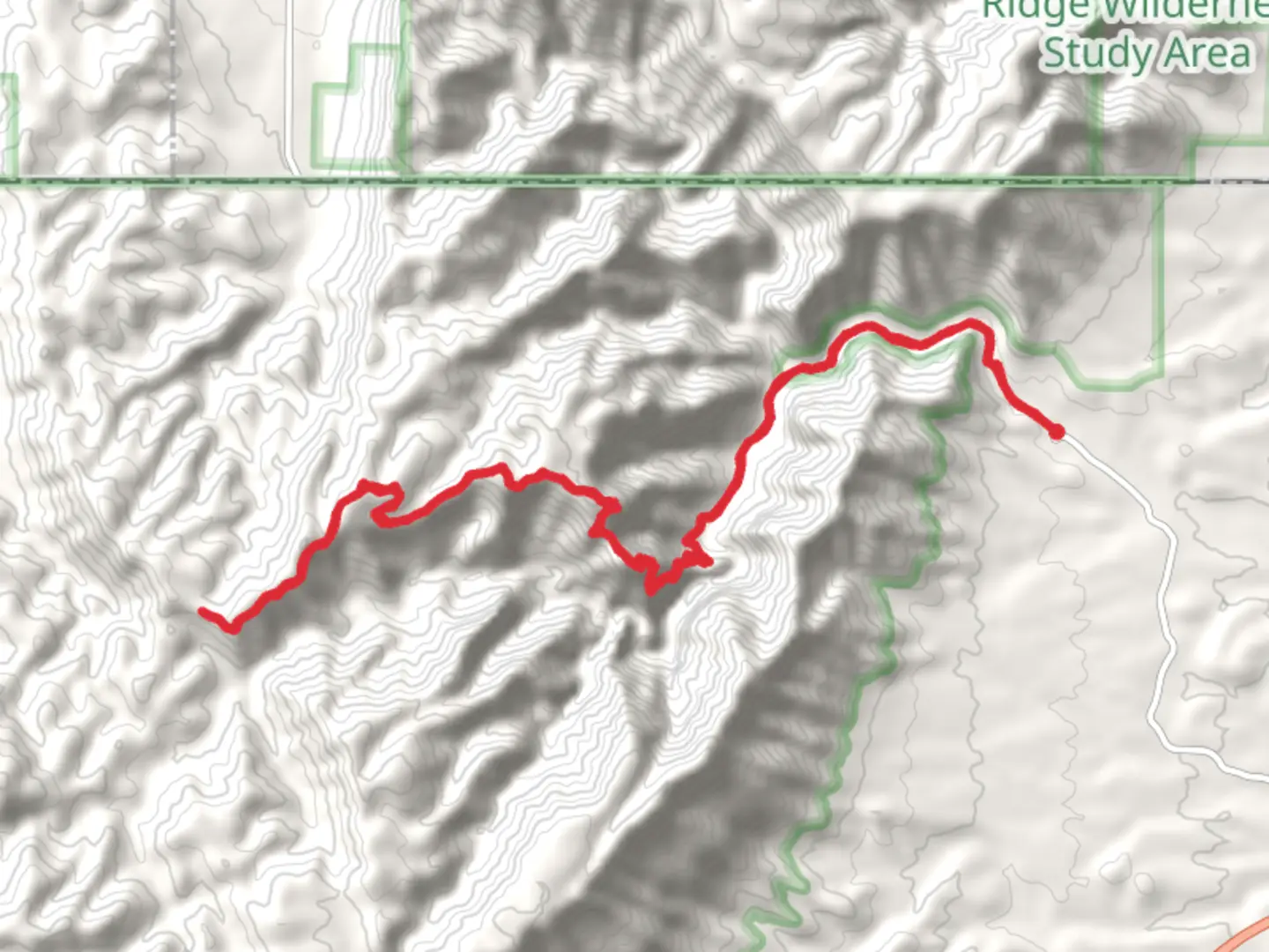 An image depicting the trail Mckittrick Ridge Trail and its surrounding area.