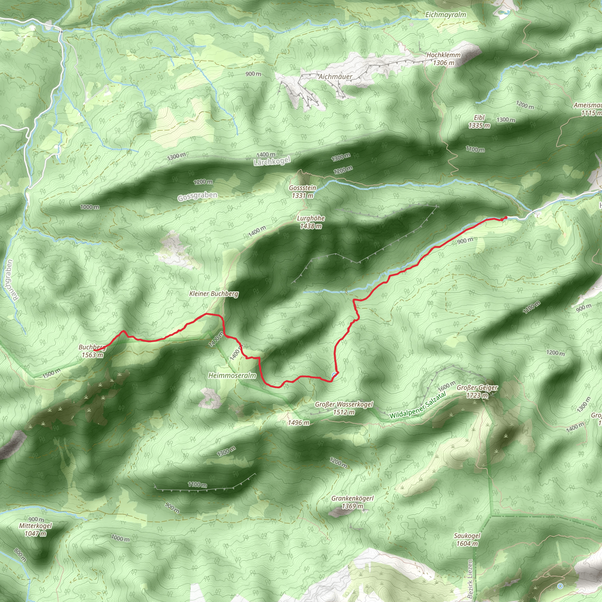 Buchberg Wildalpen mobile static map