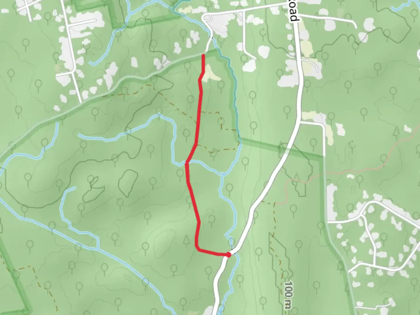 An image depicting the trail Hillsdale Road North Walk and its surrounding area.