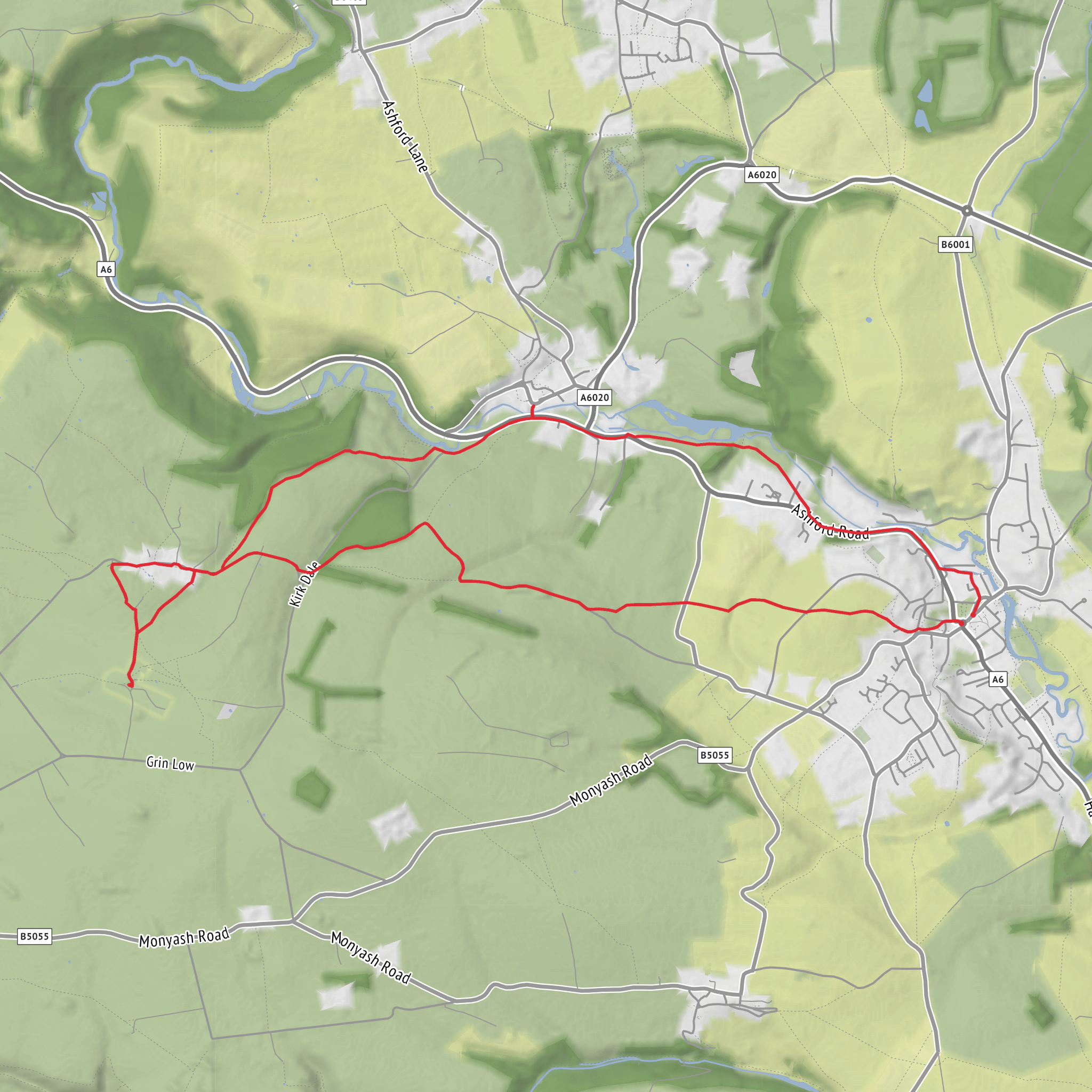 Magpie Mine Loop mobile static map
