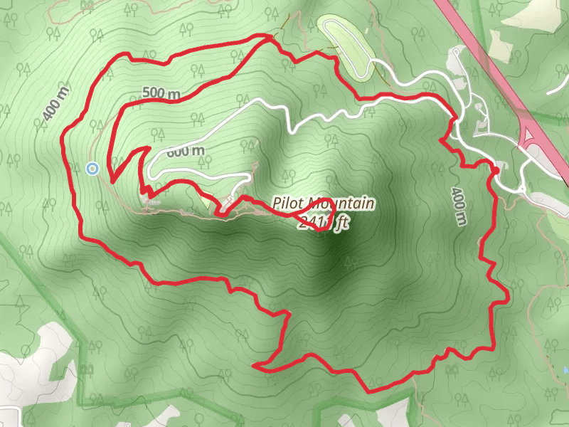 Pilot Mountain - Jomeokee and Grindstone Loop Trail