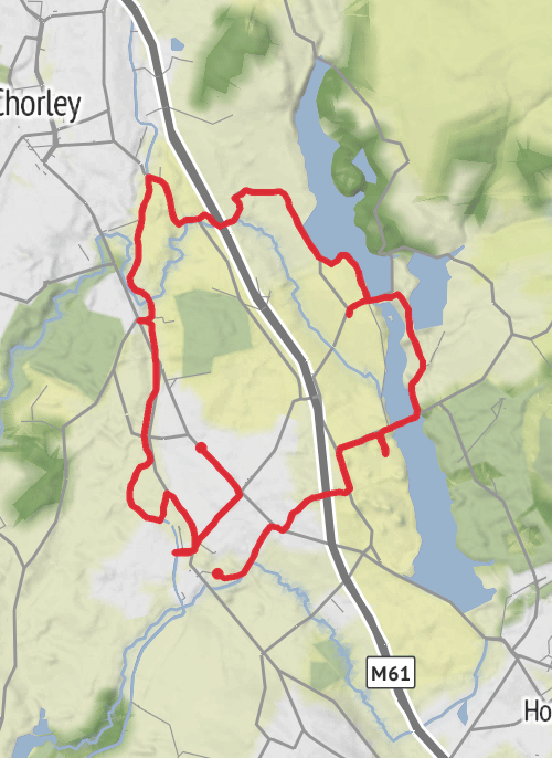 Hike from Adlington mobile static map