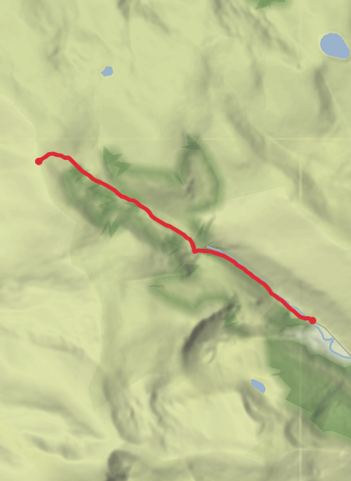 Hike from Aghavannagh mobile static map