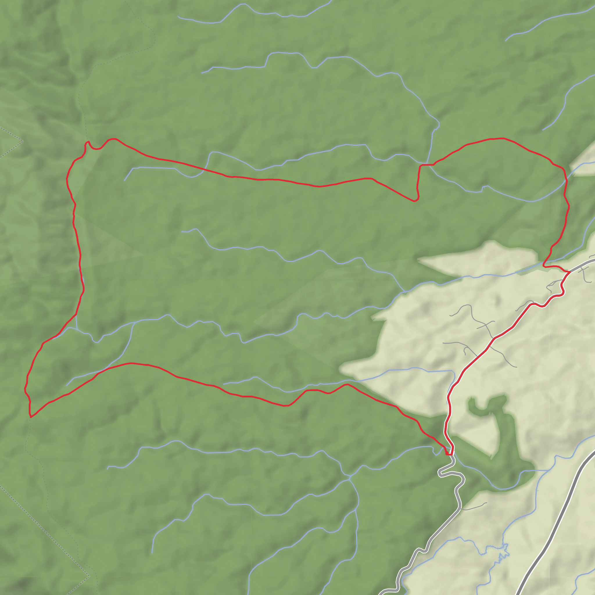 Henderson Loop mobile static map