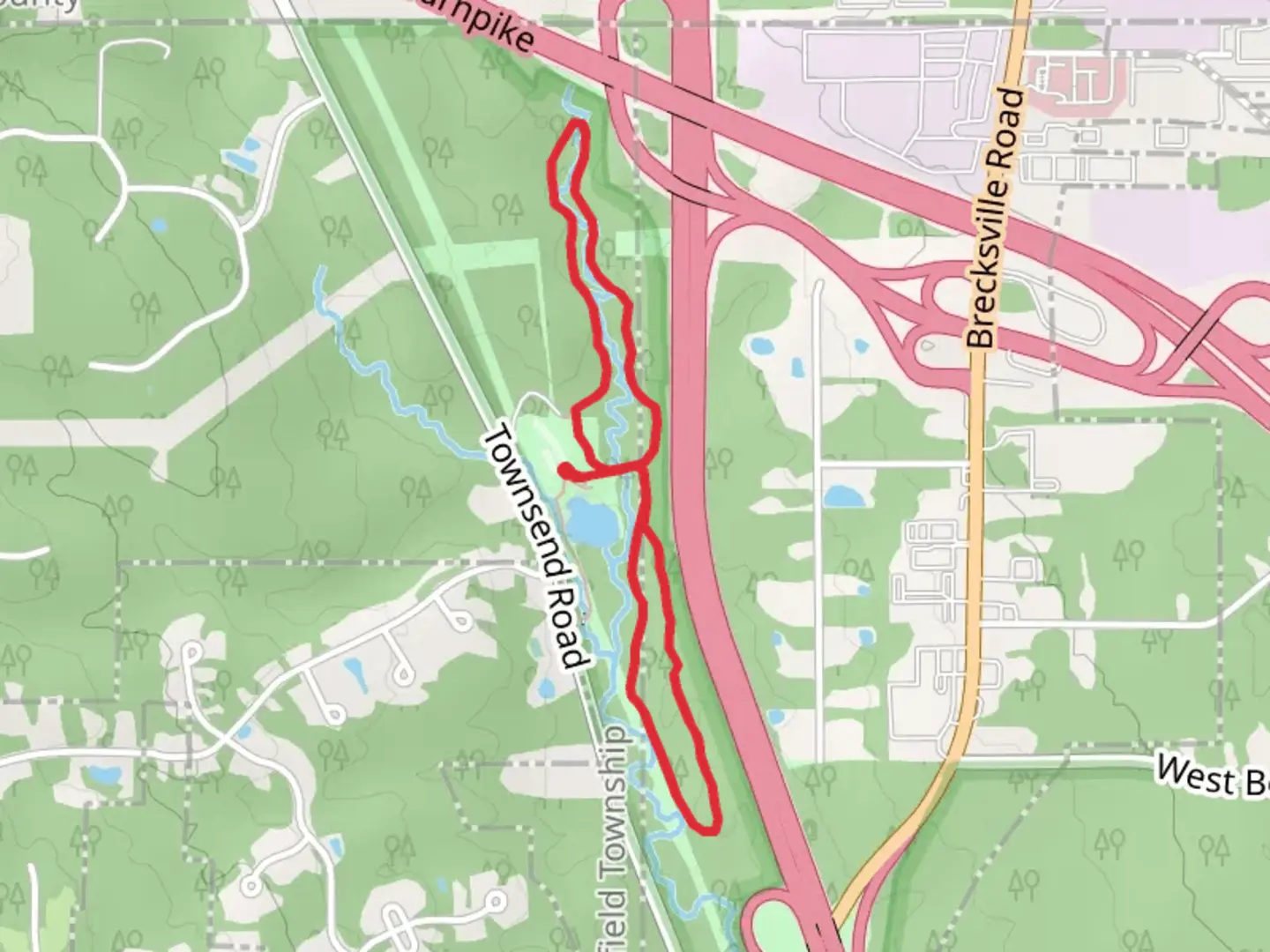 An image depicting the trail Brushwood Lake -Rock Creek and Old Mill Loop Trail and its surrounding area.