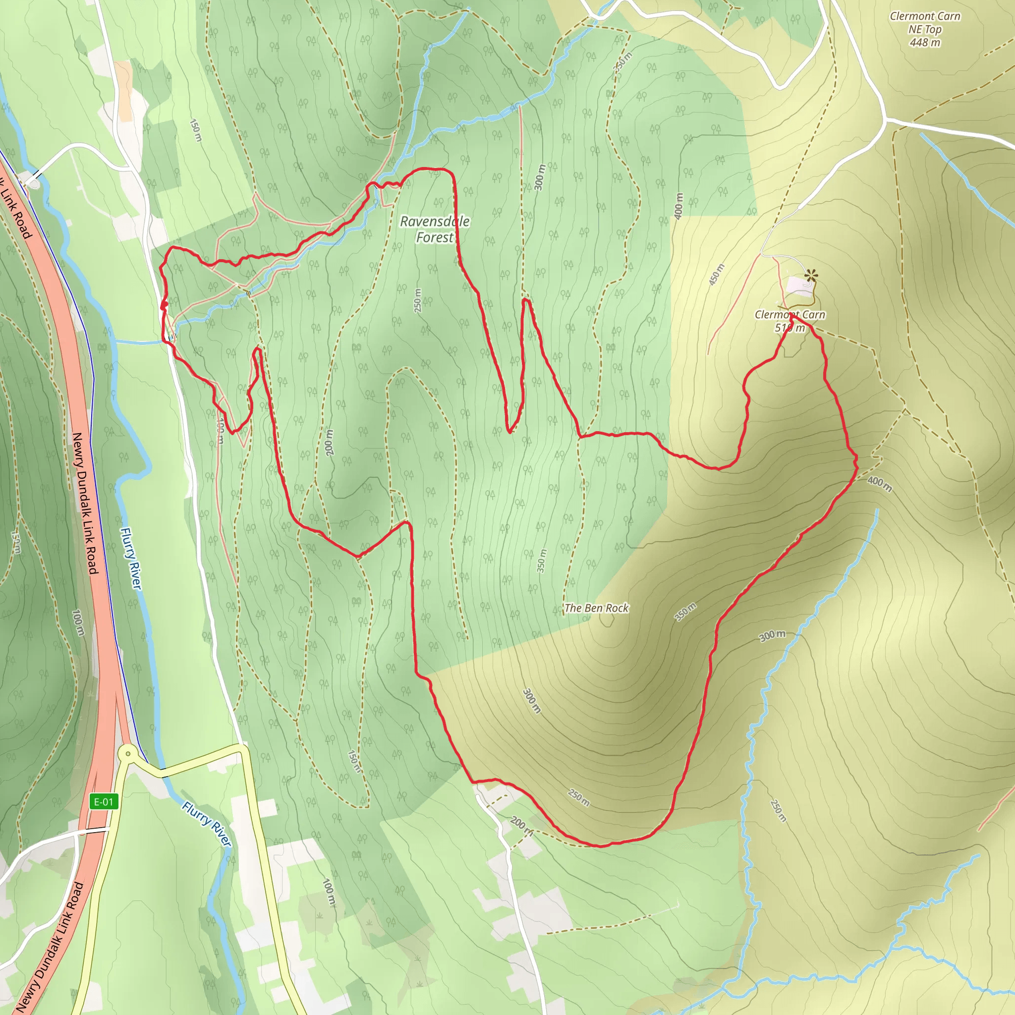 ravensdale Clermont cairn mobile static map