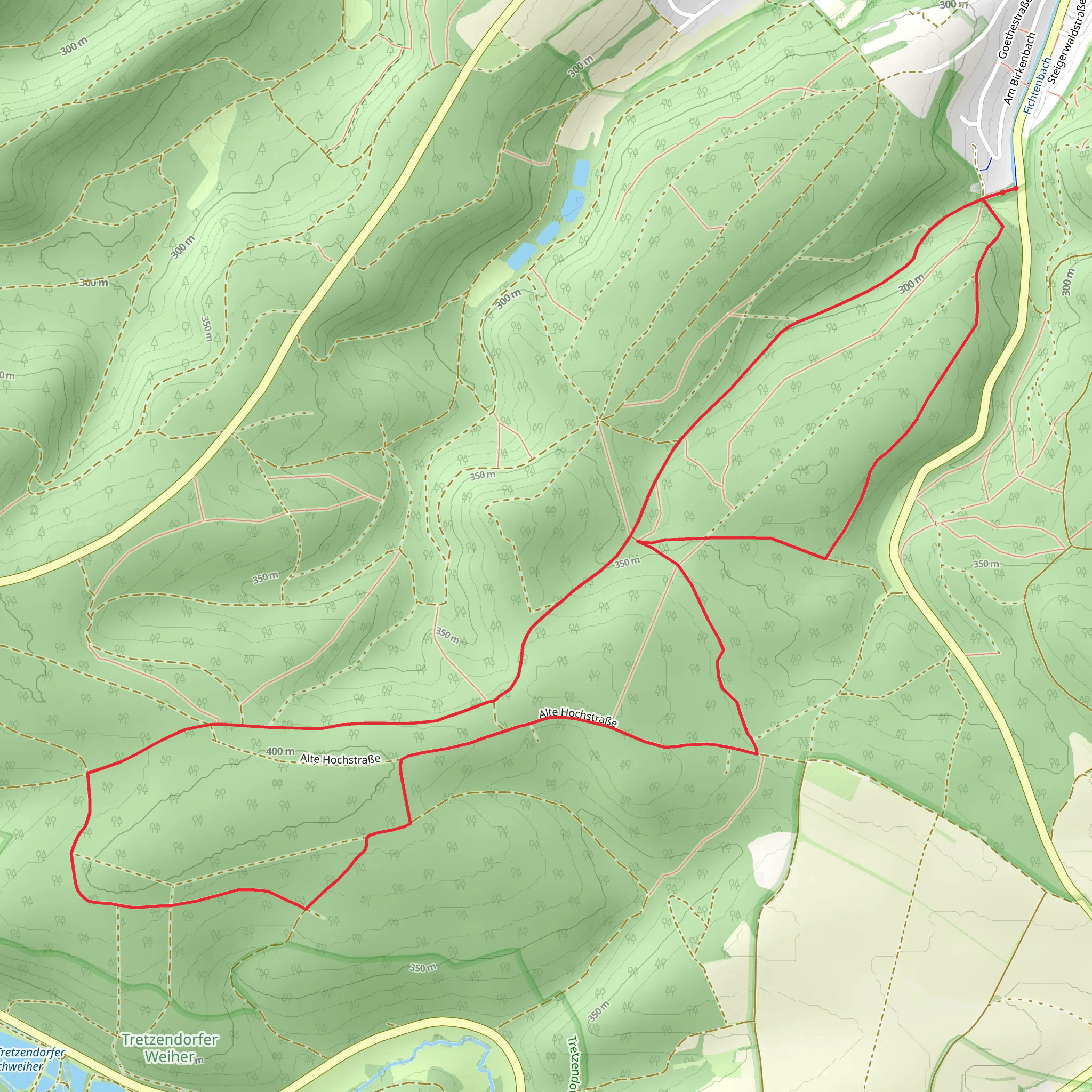 Rundweg Eltmann E1 and Oberaurach mobile static map