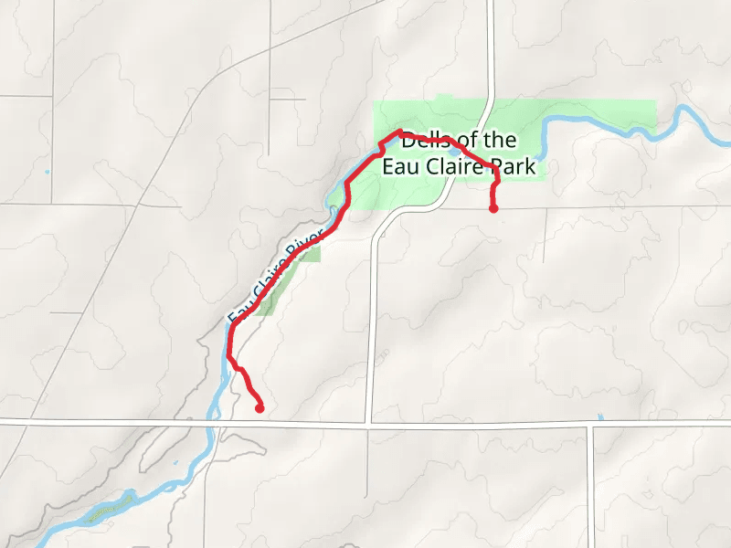 Eau Claire River via Ice Age Trail