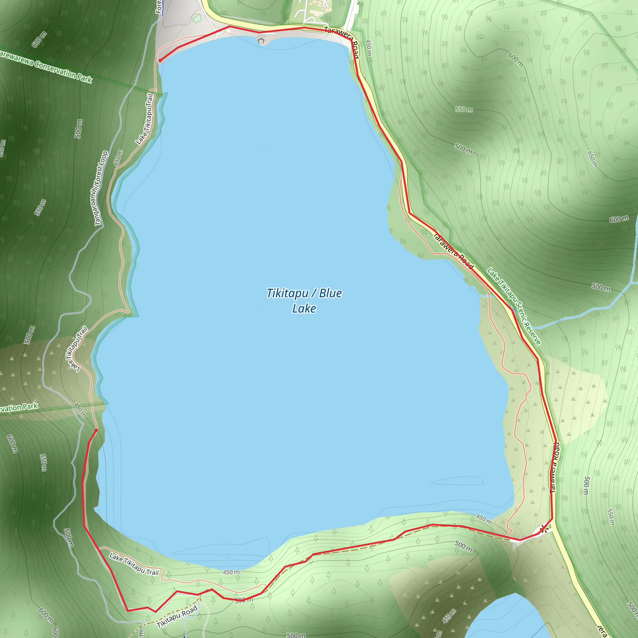 Blue Lake Track mobile static map