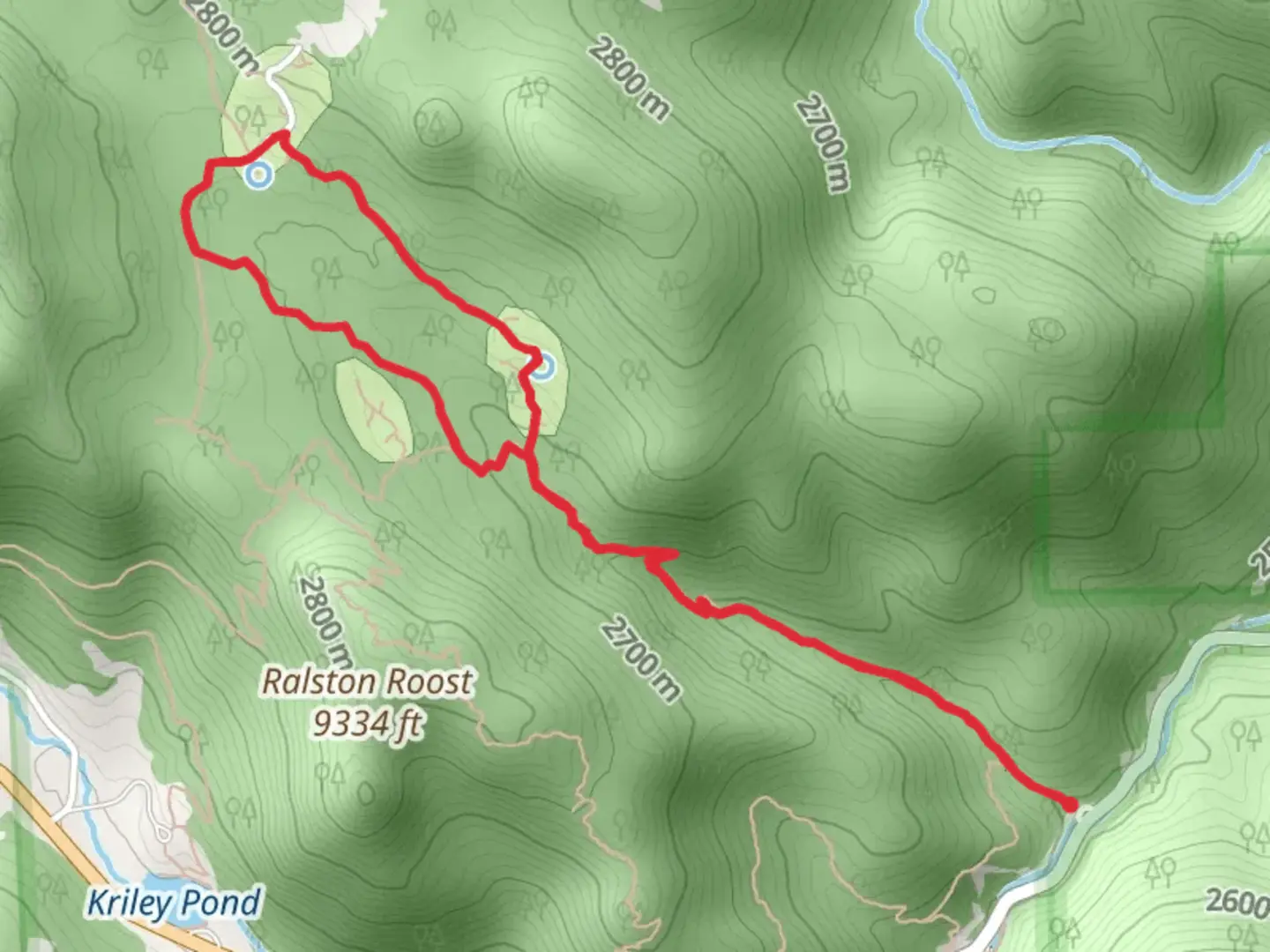 An image depicting the trail Greenfield Meadow Campground Loop via Horseshoe Trail and its surrounding area.