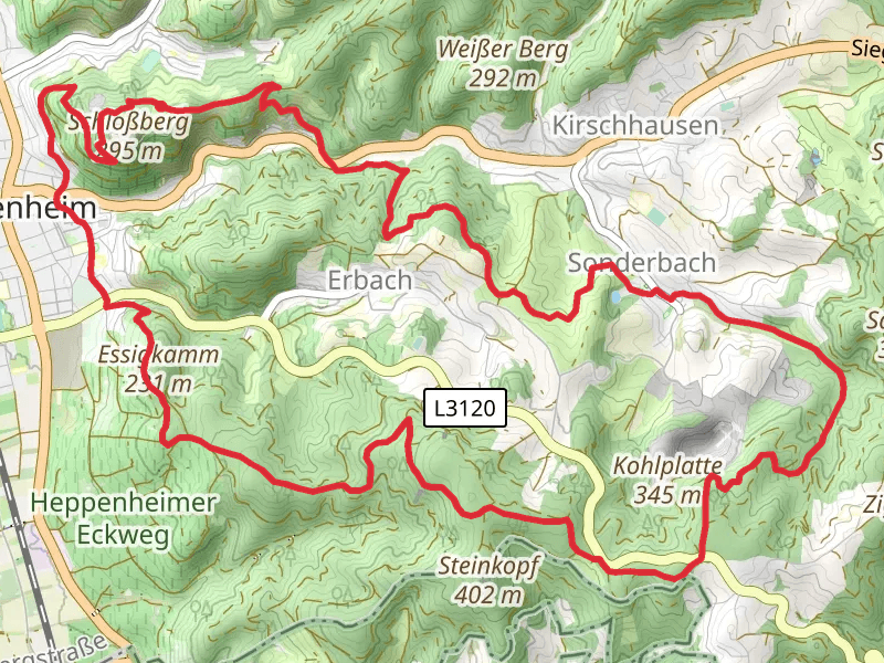 Ruine Starkenburg, Kohlplatte and Essigkamm Loop