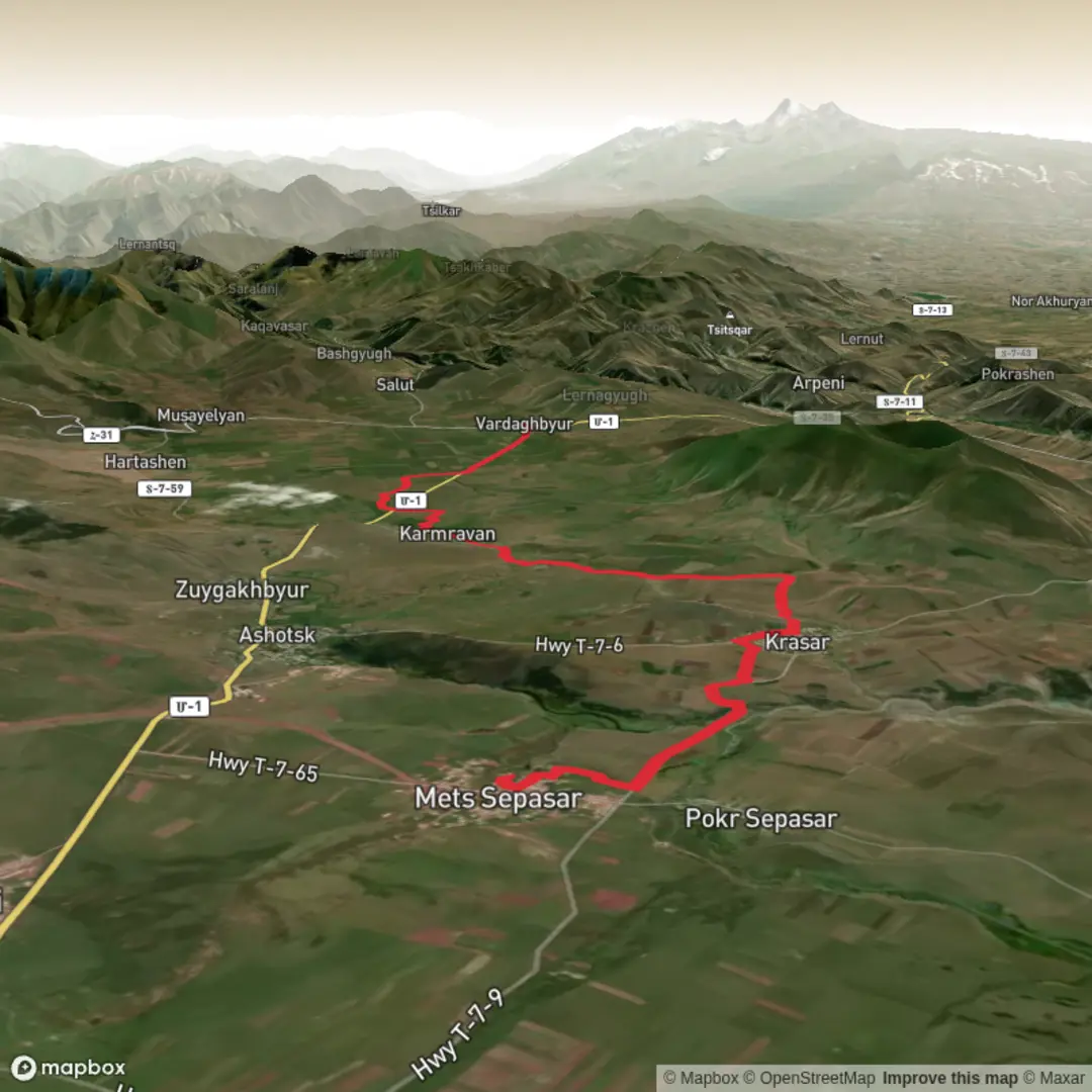 An image depicting the trail Chlap Chlap Day 6 and its surrounding area.